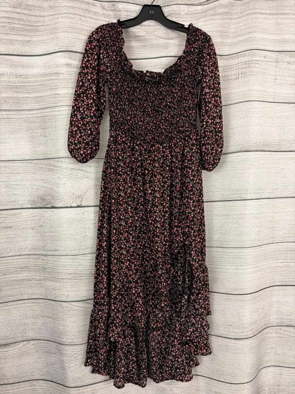 Chelsea 28 Off The Shoulder Midi High Low Dress Size L